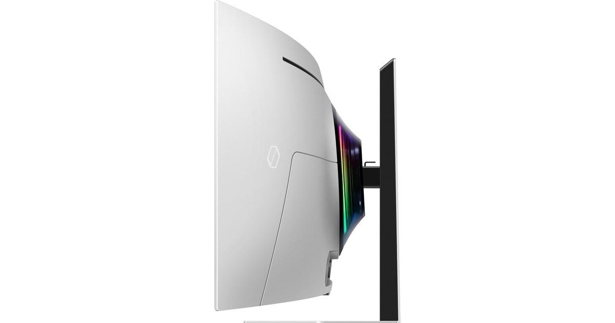 SAMSUNG Odyssey OLED G9 S49CG954SU, OLED-Monitor(124 cm (49 Zoll), silber, DQHD, AMD Free-Sync Premium Pro, HDMI, DisplayPort, 240Hz Panel)