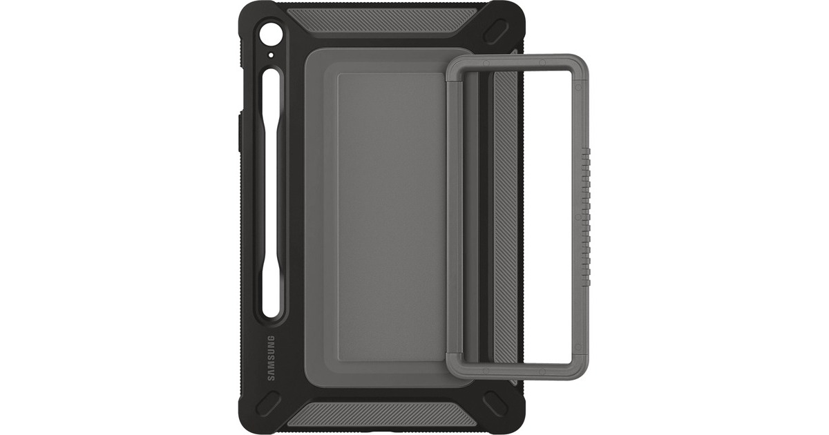 SAMSUNG Outdoor Cover EF-RX510, Schutzhülle(schwarz/grau, Galaxy Tab S9 FE)