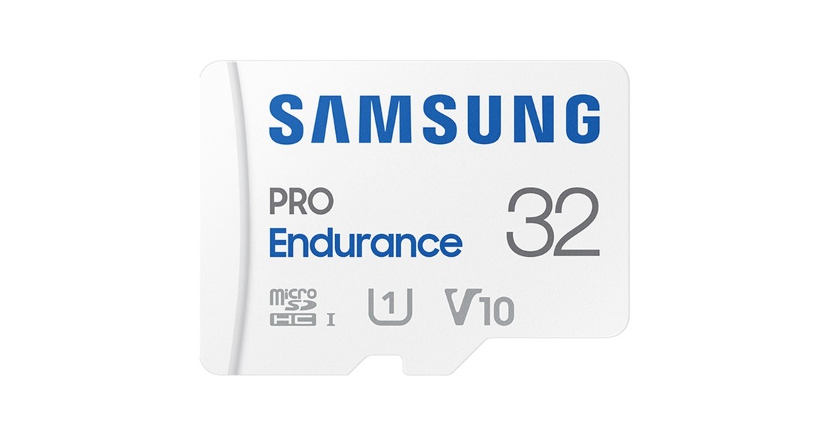 SAMSUNG PRO Endurance 32 GB microSDHC (2022), Speicherkarte(weiß, UHS-I U1, Class 10, V10)