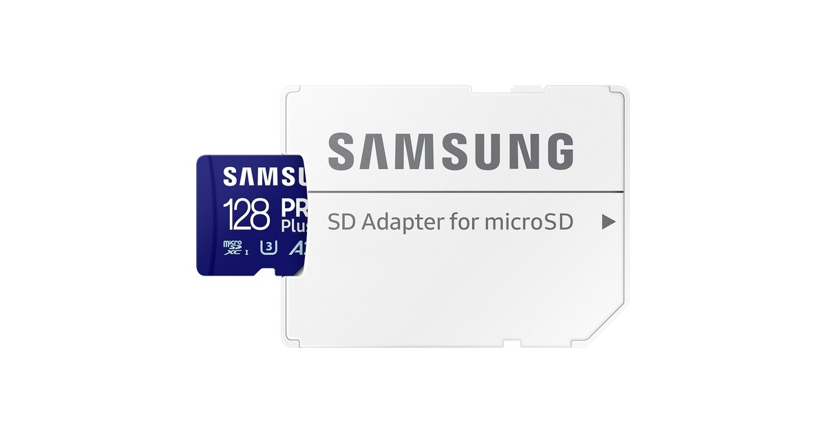 SAMSUNG PRO Plus 128 GB microSDXC (2023), Speicherkarte(blau, UHS-I U3, Class 10, V30, A2)