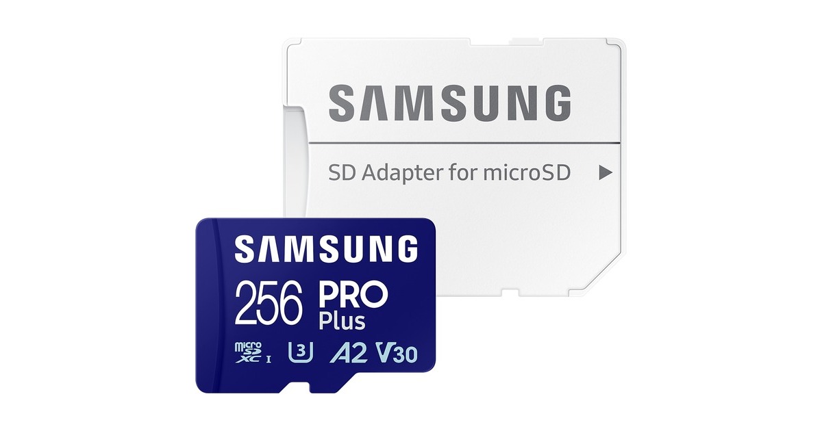 SAMSUNG PRO Plus 256 GB microSDXC (2023), Speicherkarte(blau, UHS-I U3, Class 10, V30, A2)