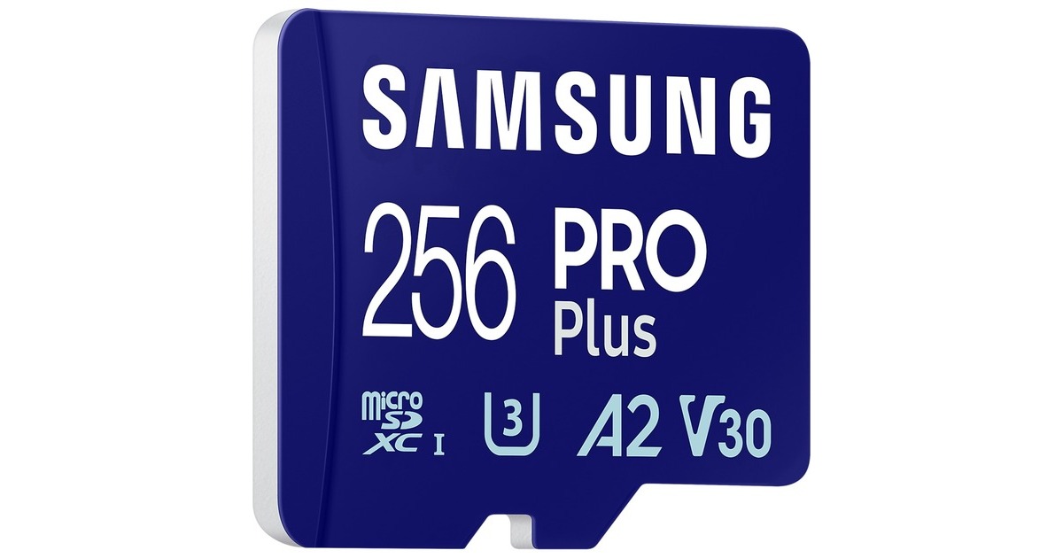 SAMSUNG PRO Plus 256 GB microSDXC (2023), Speicherkarte(blau, UHS-I U3, Class 10, V30, A2)