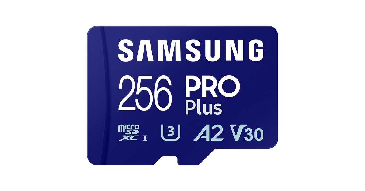 SAMSUNG PRO Plus 256 GB microSDXC (2023), Speicherkarte(blau, UHS-I U3, Class 10, V30, A2)