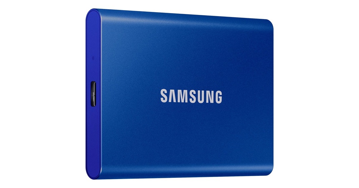 SAMSUNG Portable SSD T7 2TB, Externe SSD(blau, USB-C 3.2 Gen 2 (10 Gbit/s), extern)