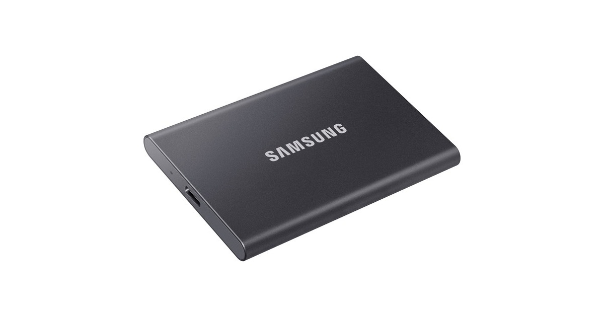 SAMSUNG Portable SSD T7 2TB, Externe SSD(grau, USB-C 3.2 Gen 2 (10 Gbit/s), extern)