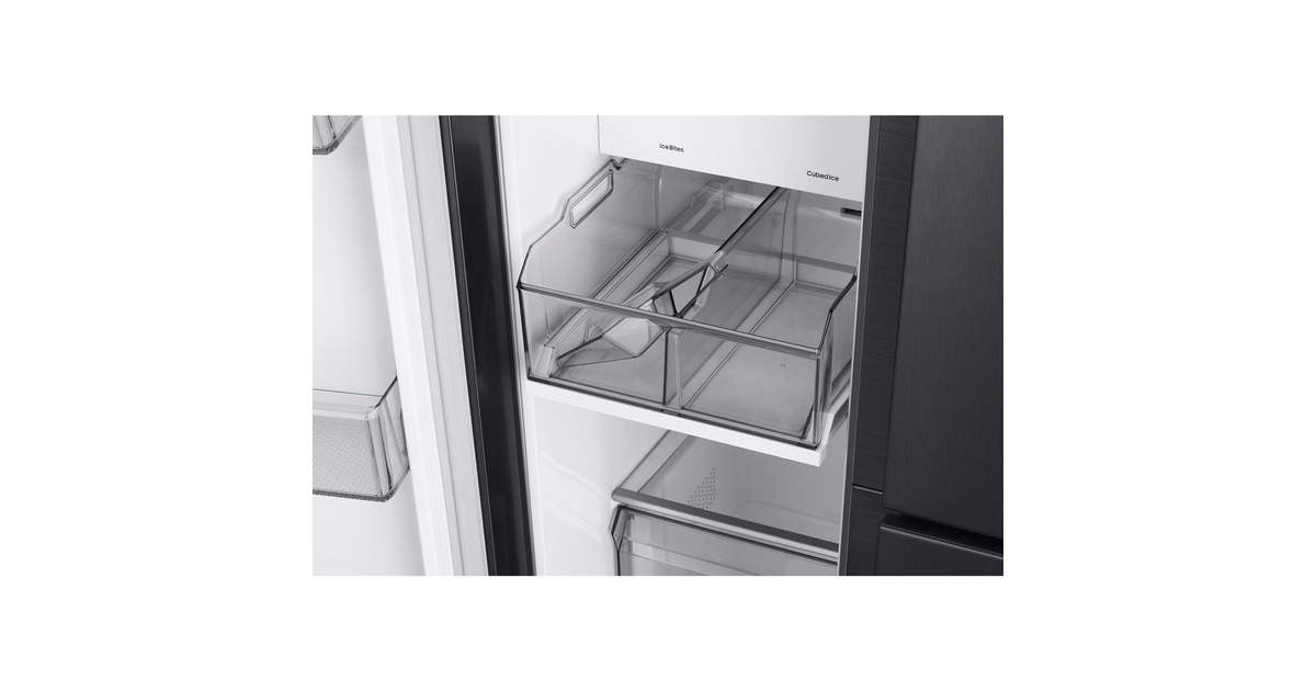 SAMSUNG RH6ACG892DB1EG, Side-by-Side(edelstahl (dunkel), Food Showcase Tür, AI Energy Mode, Smart Conversion, Festwasseranschluss) SAMSUNG RH6ACG892DB1EG, Side-by-Side(edelstahl (dunkel), Food Showcase Tür, AI Energy Mode, Smart Conversion, Festwasseranschluss)