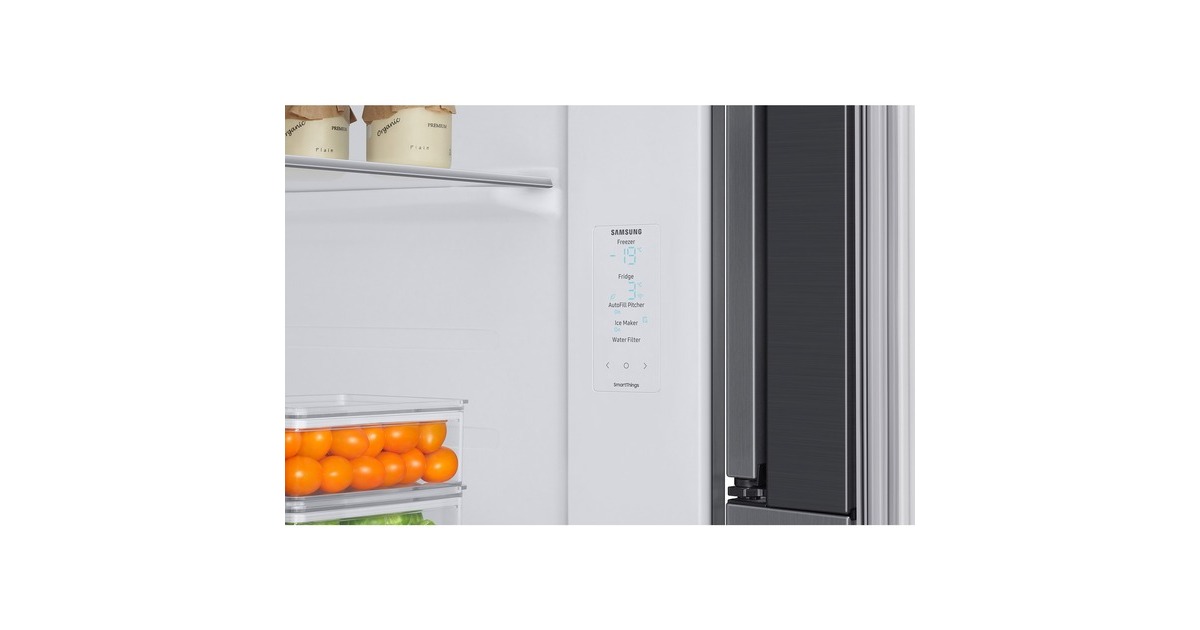 SAMSUNG RH6ACG892DS9EG, Side-by-Side(edelstahl, Food Showcase Tür, AI Energy Mode, Smart Conversion, Festwasseranschluss) SAMSUNG RH6ACG892DS9EG, Side-by-Side(edelstahl, Food Showcase Tür, AI Energy Mode, Smart Conversion, Festwasseranschluss)