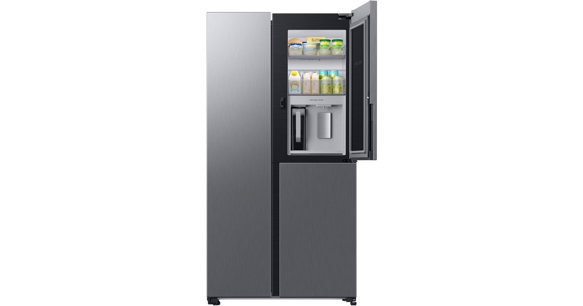 SAMSUNG RH6ACG892DS9EG, Side-by-Side(edelstahl, Food Showcase Tür, AI Energy Mode, Smart Conversion, Festwasseranschluss) SAMSUNG RH6ACG892DS9EG, Side-by-Side(edelstahl, Food Showcase Tür, AI Energy Mode, Smart Conversion, Festwasseranschluss)