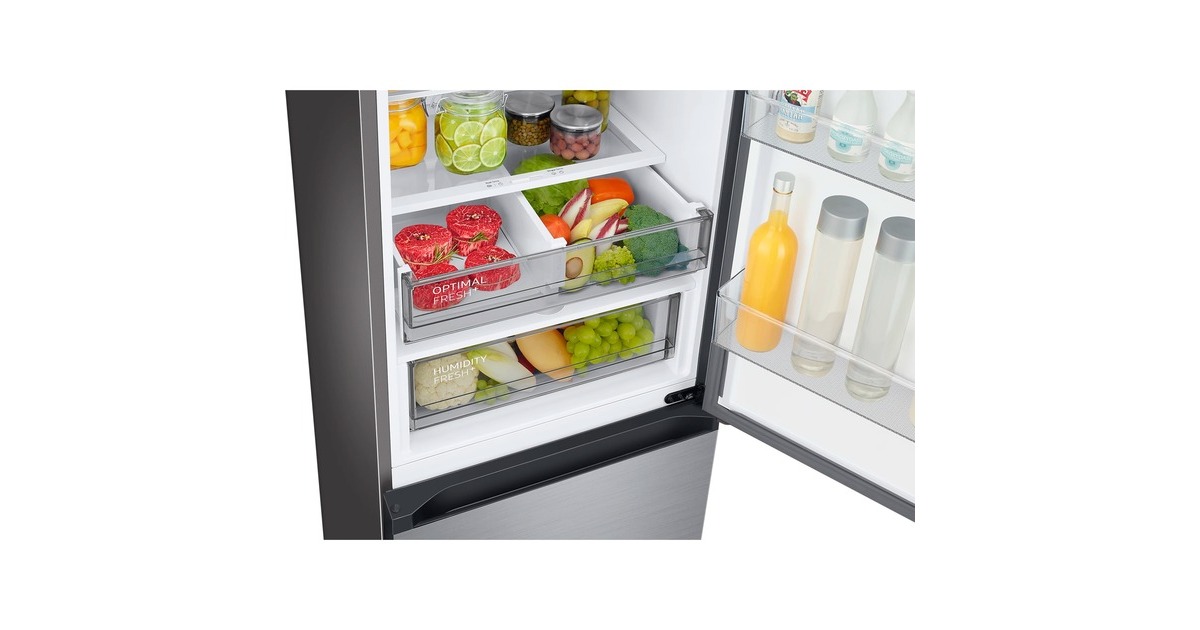 SAMSUNG RL38A7B5BS9/EG BeSpoke, Kühl-/Gefrierkombination(edelstahl)