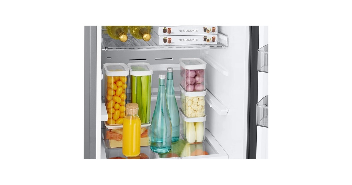 SAMSUNG RL38C776CB1/EG RB7300, Kühl-/Gefrierkombination(edelstahl (dunkel), AI Energy Mode, Metal Cooling, SpaceMax)