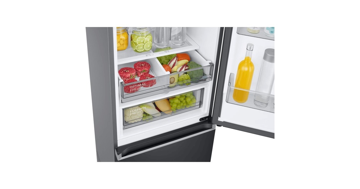 SAMSUNG RL38C776CB1/EG RB7300, Kühl-/Gefrierkombination(edelstahl (dunkel), AI Energy Mode, Metal Cooling, SpaceMax)