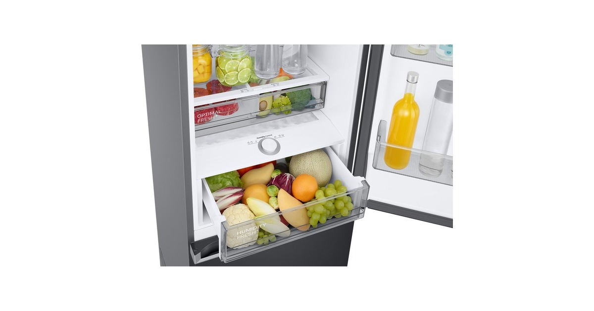 SAMSUNG RL38C776CB1/EG RB7300, Kühl-/Gefrierkombination(edelstahl (dunkel), AI Energy Mode, Metal Cooling, SpaceMax)