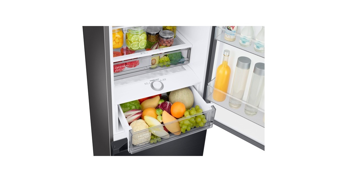 SAMSUNG RL38C7B5BB1/EG Bespoke, Kühl-/Gefrierkombination(edelstahl (dunkel), AI Energy Mode, Metal Cooling, Cool Select+)