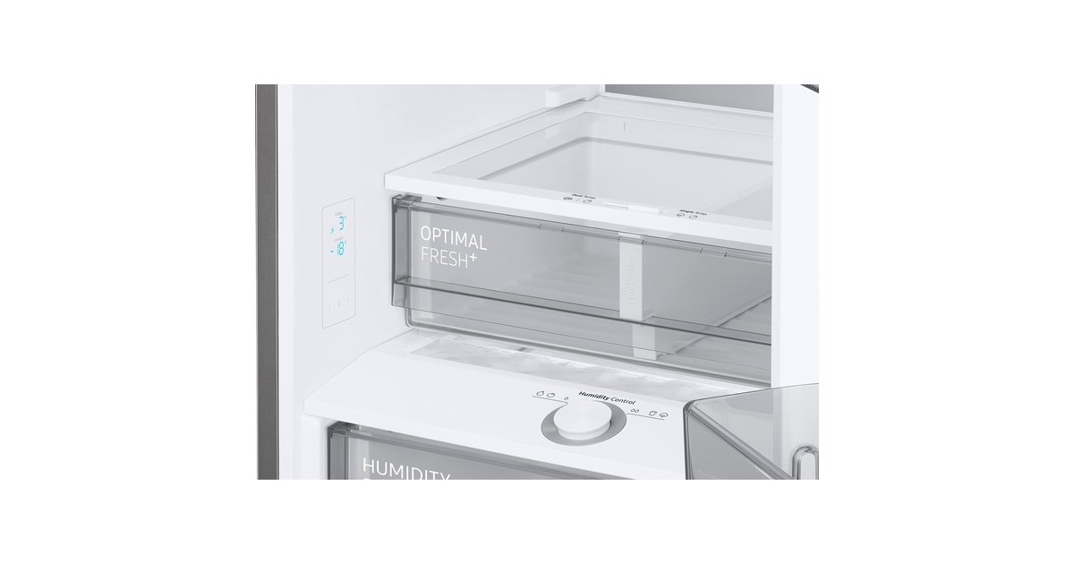 SAMSUNG RL38C7B6BS9/EG Bespoke, Kühl-/Gefrierkombination(edelstahl, AI Energy Mode, Metal Cooling, Cool Select+)