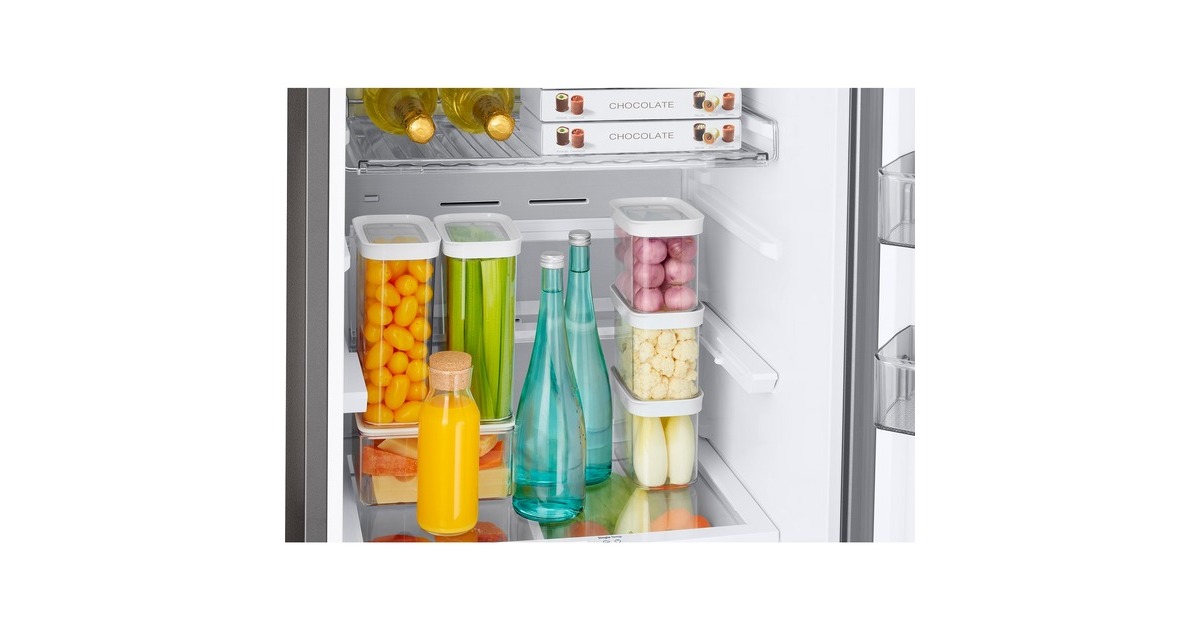 SAMSUNG RL38C7B6BS9/EG Bespoke, Kühl-/Gefrierkombination(edelstahl, AI Energy Mode, Metal Cooling, Cool Select+)