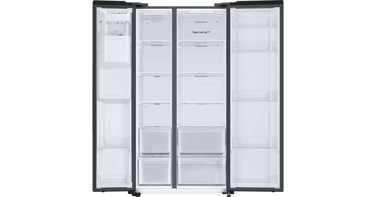 SAMSUNG RS6JA8811B1/EG RS8000, Side-by-Side(edelstahl (dunkel)/schwarz)