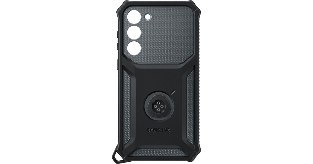 SAMSUNG Rugged Gadget Case, Schutzhülle(schwarz, Samsung Galaxy S23+)