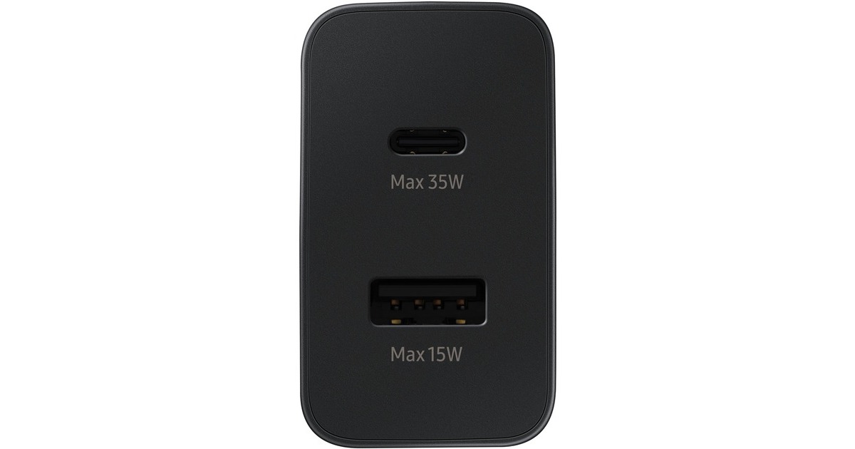 SAMSUNG SFC Travel Adapter Duo, Ladegerät(schwarz, Schnellladefunktion 35W)