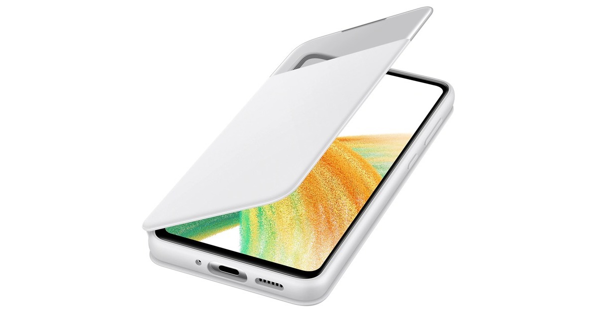 SAMSUNG S View Wallet Cover, Handyhülle(weiß, Samsung Galaxy A33 5G)