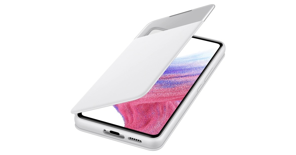 SAMSUNG S View Wallet Cover, Handyhülle(weiß, Samsung Galaxy A53 5G)