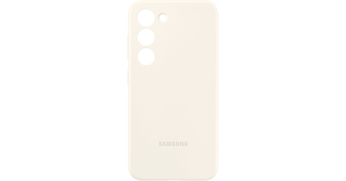 SAMSUNG Silicone Case, Schutzhülle(creme, Samsung Galaxy S23)