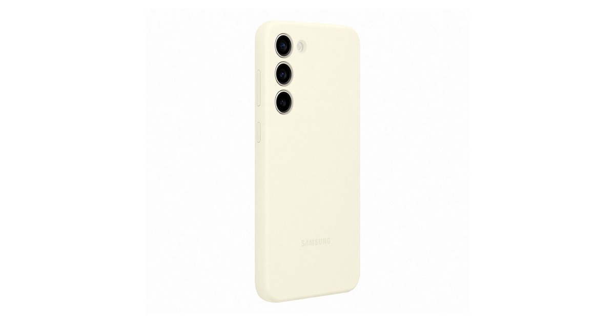 SAMSUNG Silicone Case, Schutzhülle(creme, Samsung Galaxy S23+)