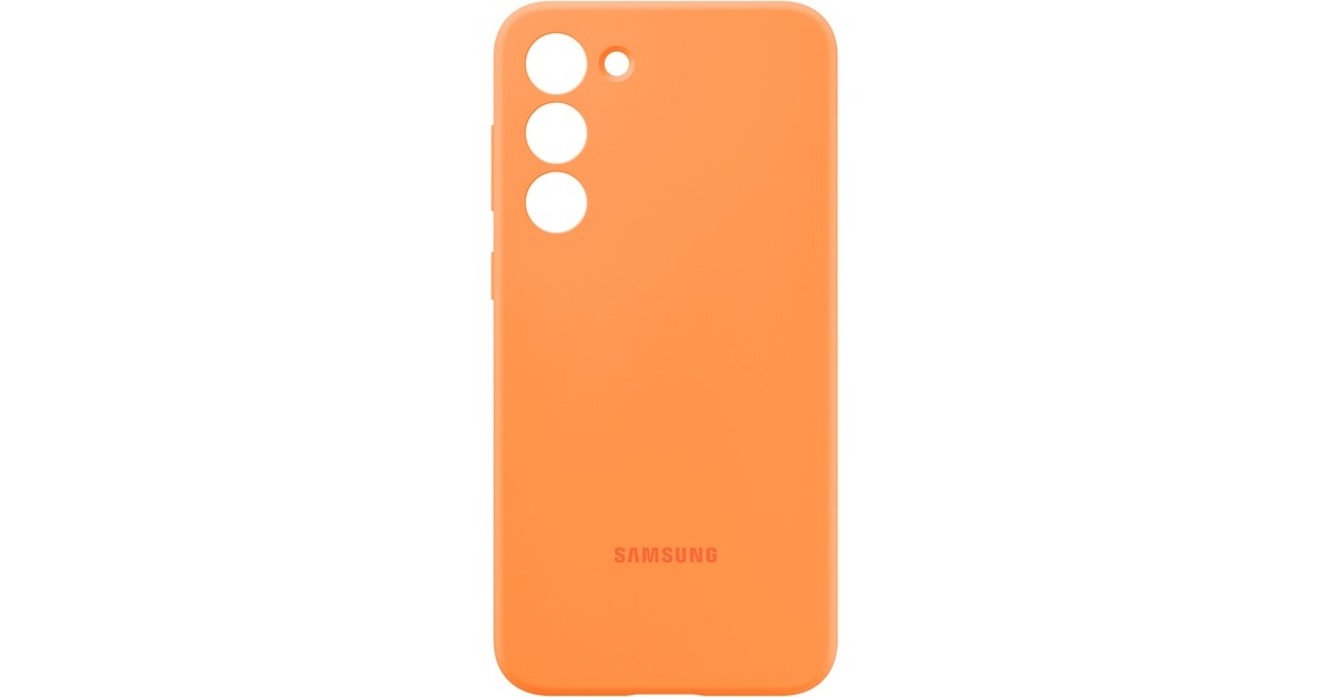 SAMSUNG Silicone Case, Schutzhülle(orange, Samsung Galaxy S23+)