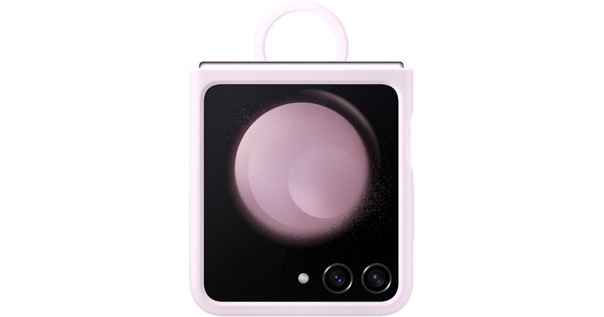 SAMSUNG Silicone Case mit Ring, Handyhülle(lavendel, Samsung Galaxy Z Flip5)