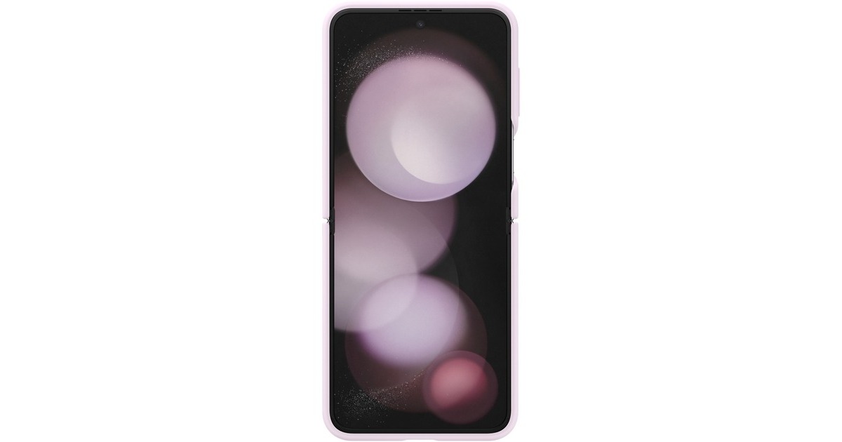 SAMSUNG Silicone Case mit Ring, Handyhülle(lavendel, Samsung Galaxy Z Flip5)