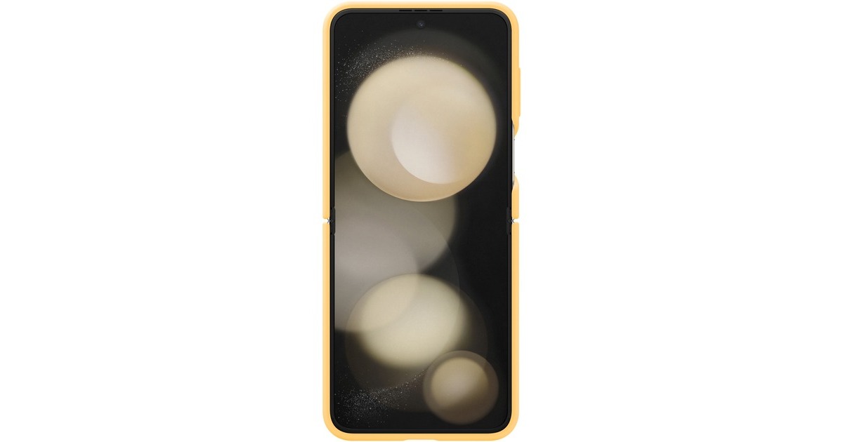 SAMSUNG Silicone Case mit Ring, Handyhülle(apricot, Samsung Galaxy Z Flip5)