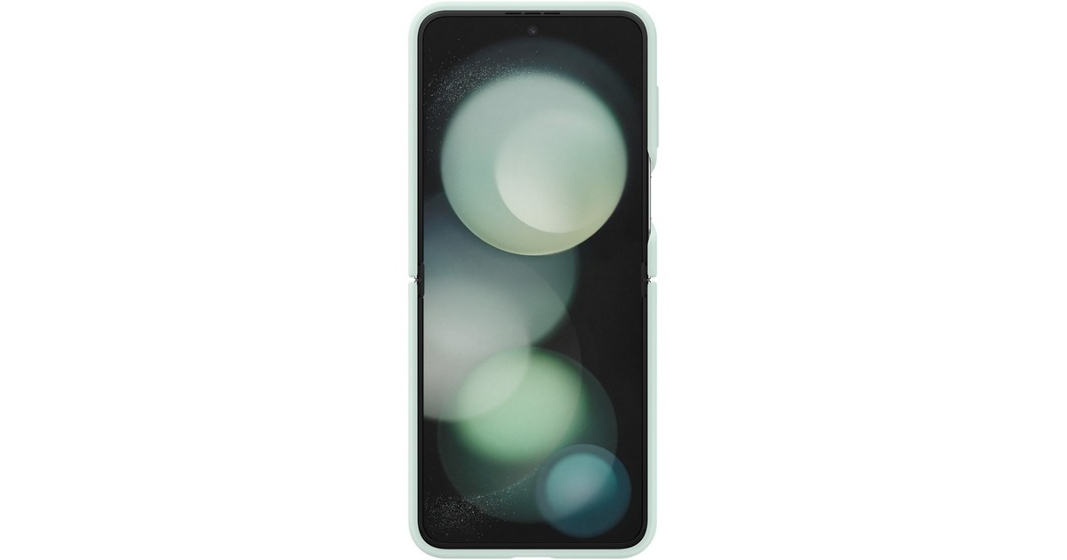 SAMSUNG Silicone Case mit Ring, Handyhülle(mint, Samsung Galaxy Z Flip5)