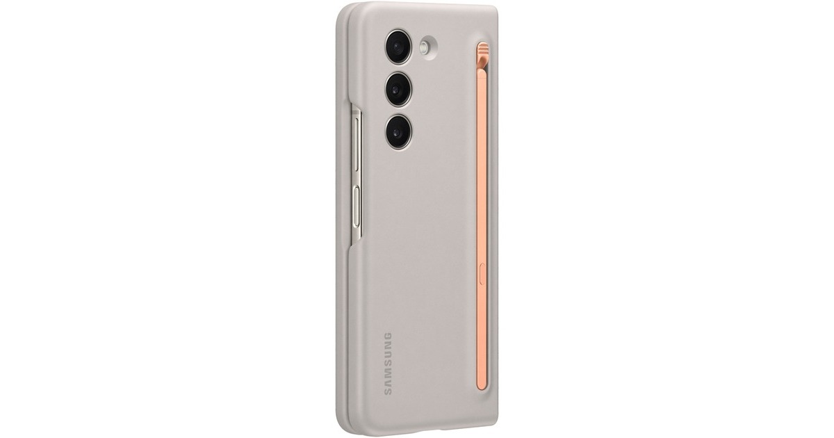 SAMSUNG Slim S Pen Case, Handyhülle(beige, Samsung Galaxy Z Fold5)