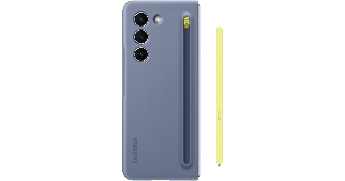 SAMSUNG Slim S Pen Case, Handyhülle(hellblau, Samsung Galaxy Z Fold5)