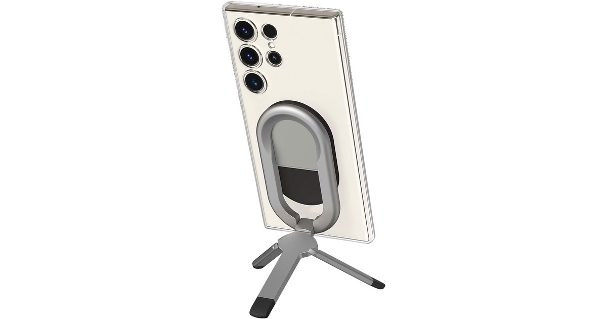 SAMSUNG Slim Stand für das Gadget Case, Halterung(silber, Samsung Galaxy S23)