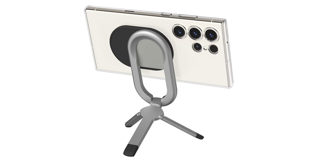 SAMSUNG Slim Stand für das Gadget Case, Halterung(silber, Samsung Galaxy S23)