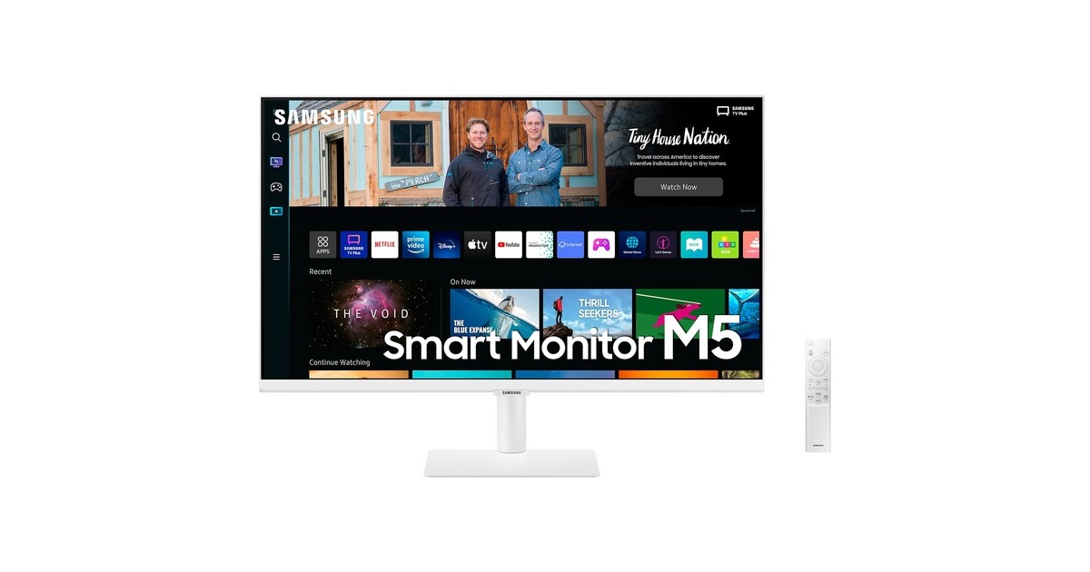 SAMSUNG Smart Monitor M5B S27BM501EU, LED-Monitor(68 cm (27 Zoll), weiß, FullHD, VA, WLAN)
