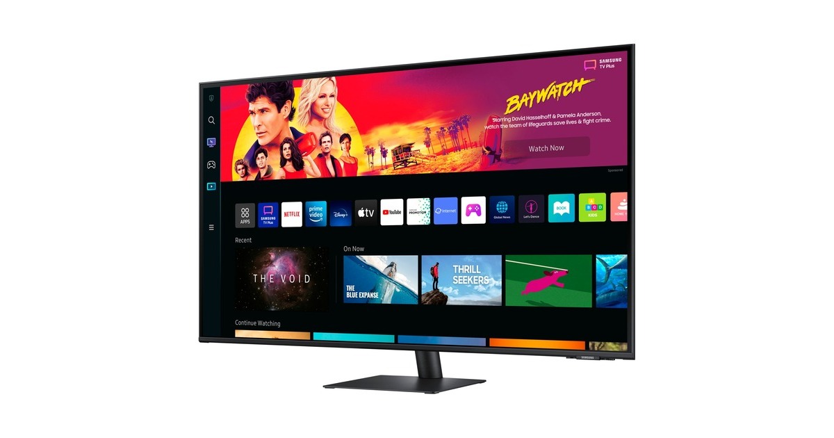 SAMSUNG Smart Monitor M7 S43BM700UP, LED-Monitor(108 cm (43 Zoll), schwarz, UltraHD/4K, IPS, USB-C)