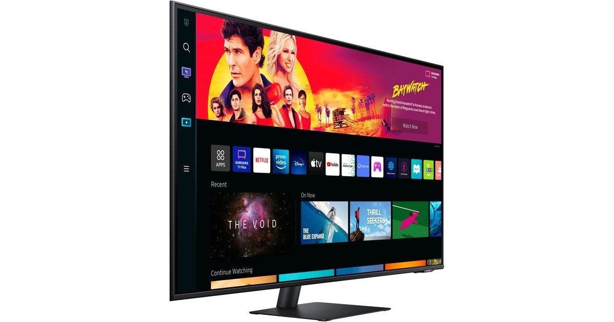 SAMSUNG Smart Monitor M7 S43BM700UP, LED-Monitor(108 cm (43 Zoll), schwarz, UltraHD/4K, IPS, USB-C)