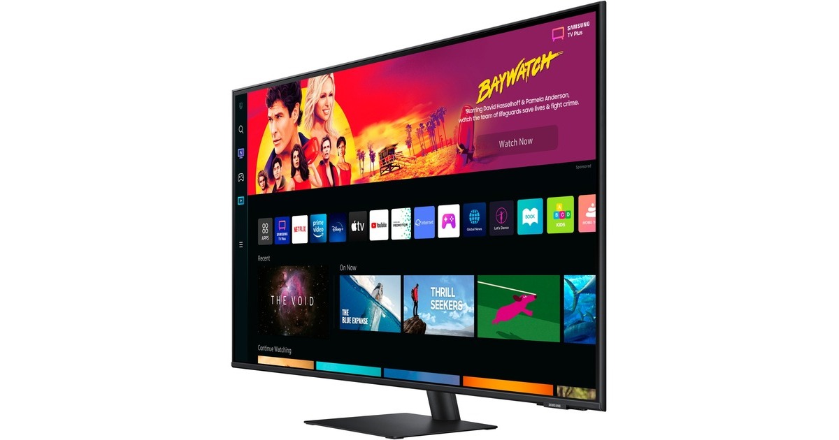 SAMSUNG Smart Monitor M7 S43BM700UP, LED-Monitor(108 cm (43 Zoll), schwarz, UltraHD/4K, IPS, USB-C)