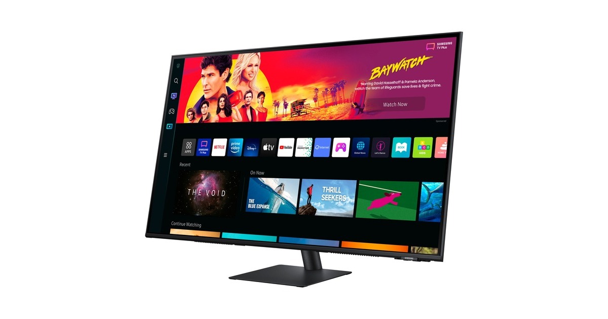 SAMSUNG Smart Monitor M7 S43BM700UP, LED-Monitor(108 cm (43 Zoll), schwarz, UltraHD/4K, IPS, USB-C)