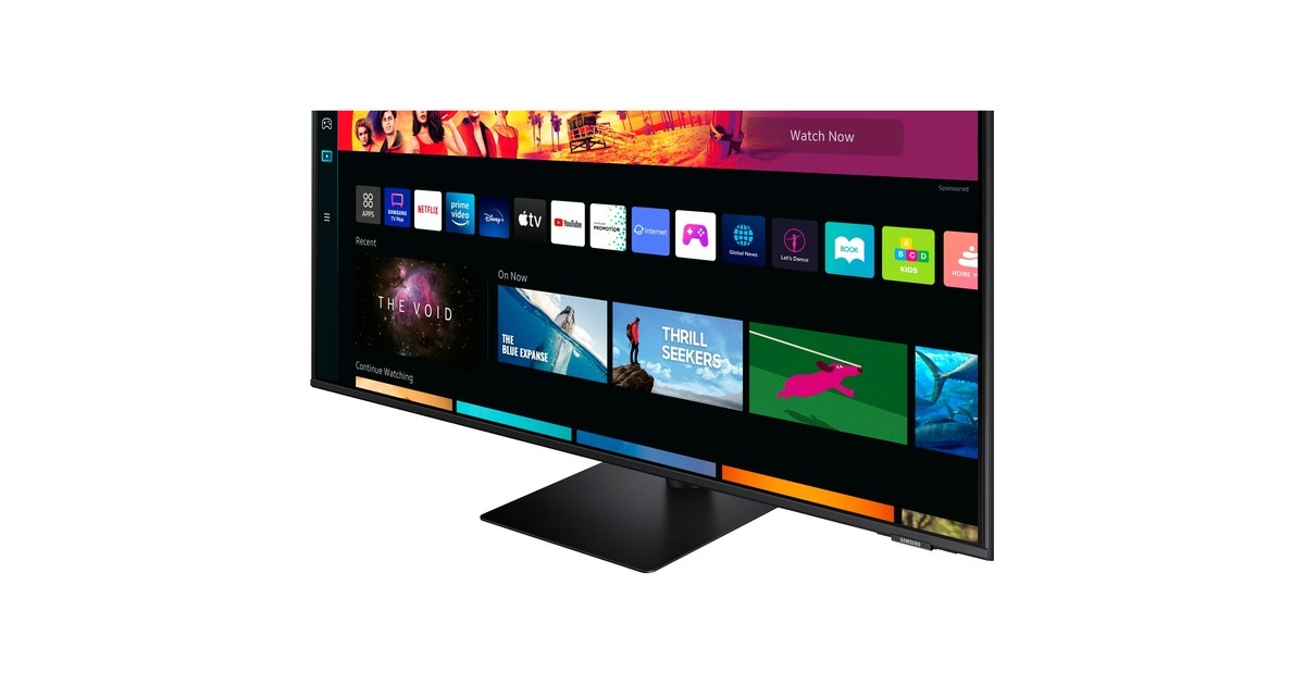 SAMSUNG Smart Monitor M7 S43BM700UP, LED-Monitor(108 cm (43 Zoll), schwarz, UltraHD/4K, IPS, USB-C)