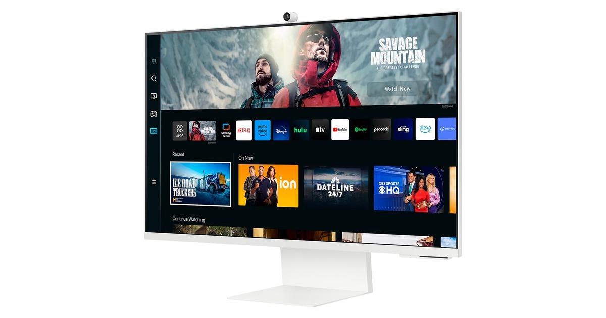 SAMSUNG Smart Monitor M80C S32CM801UU, LED-Monitor(80 cm (32 Zoll), weiß, UltraHD/4K, VA, WLAN, Bluetooth)