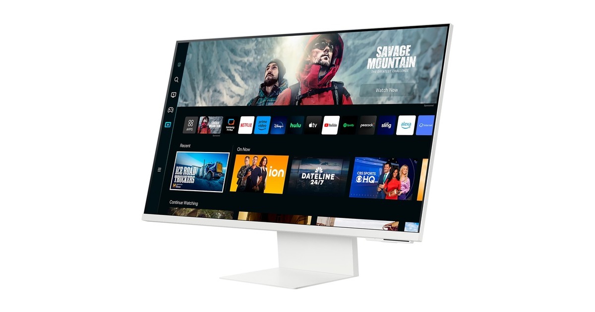 SAMSUNG Smart Monitor M80C S32CM801UU, LED-Monitor(80 cm (32 Zoll), weiß, UltraHD/4K, VA, WLAN, Bluetooth)