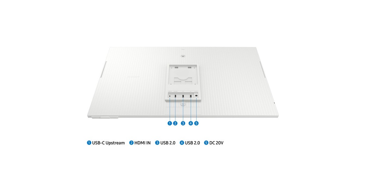 SAMSUNG Smart Monitor M80C S32CM801UU, LED-Monitor(80 cm (32 Zoll), weiß, UltraHD/4K, VA, WLAN, Bluetooth)