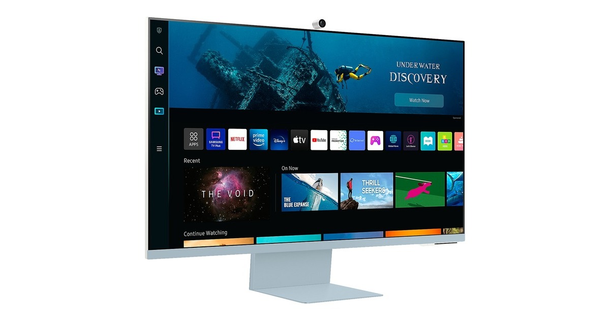 SAMSUNG Smart Monitor M8 S32BM80BUU, LED-Monitor(80 cm (32 Zoll), blau, UltraHD/4K, WLAN, USB-C) SAMSUNG Smart Monitor M8 S32BM80BUU, LED-Monitor(80 cm (32 Zoll), blau, UltraHD/4K, WLAN, USB-C)