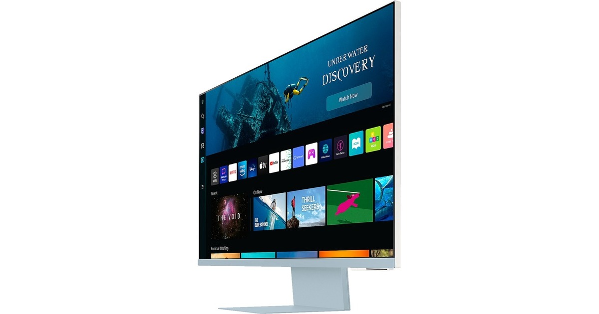 SAMSUNG Smart Monitor M8 S32BM80BUU, LED-Monitor(80 cm (32 Zoll), blau, UltraHD/4K, WLAN, USB-C)