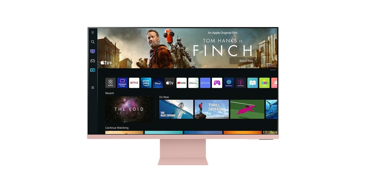 SAMSUNG Smart Monitor M8 S32BM80PUU, LED-Monitor(80 cm (32 Zoll), pink, UltraHD/4K, USB-C, HDMI)