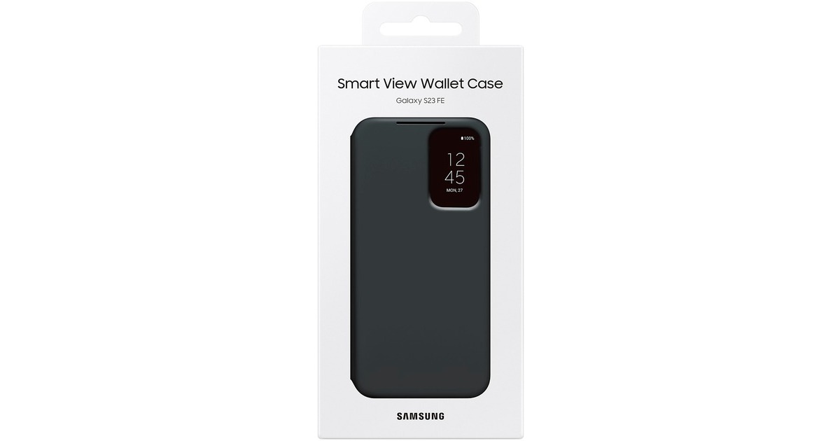 SAMSUNG Smart View Wallet Case, Handyhülle(schwarz, Samsung Galaxy S23 FE)