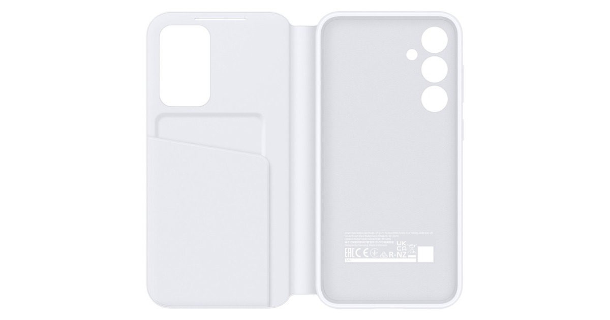 SAMSUNG Smart View Wallet Case, Handyhülle(weiß, Samsung Galaxy S23 FE)