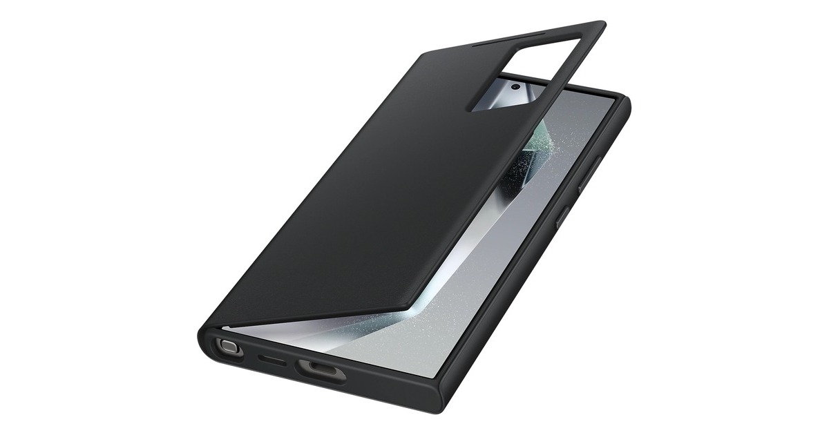 SAMSUNG Smart View Wallet Case, Handyhülle(schwarz, Samsung Galaxy S24 Ultra)